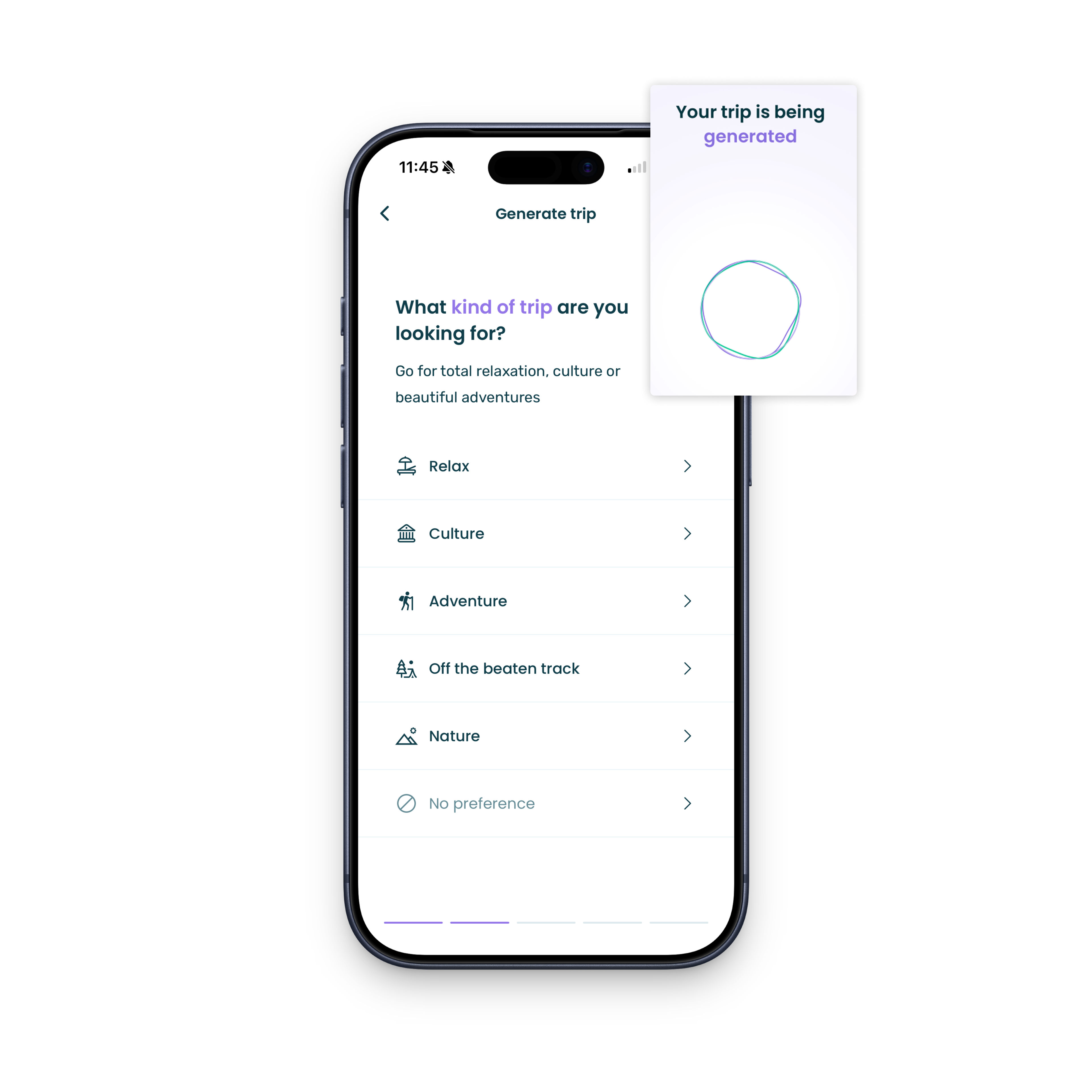 AI itinerary generator